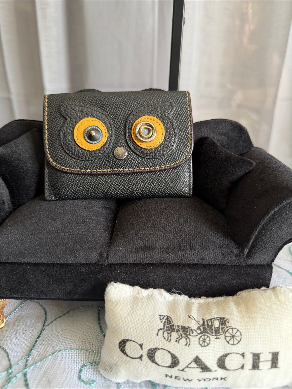 Coach Limited Edition Owl Card Holder Wallet